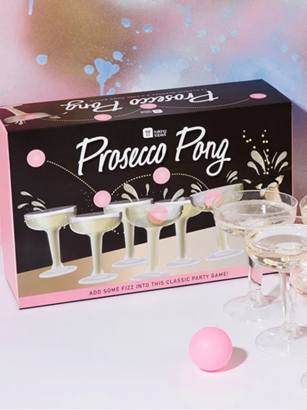 NWT Talking Tables Prosecco Pong Drinking Game